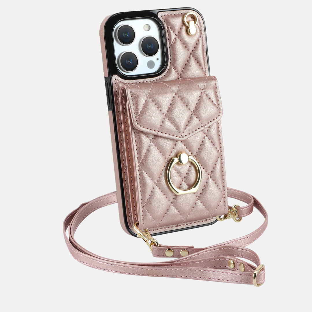 "Valentina" | iPhone Crossbody Hülle mit Kartenfach