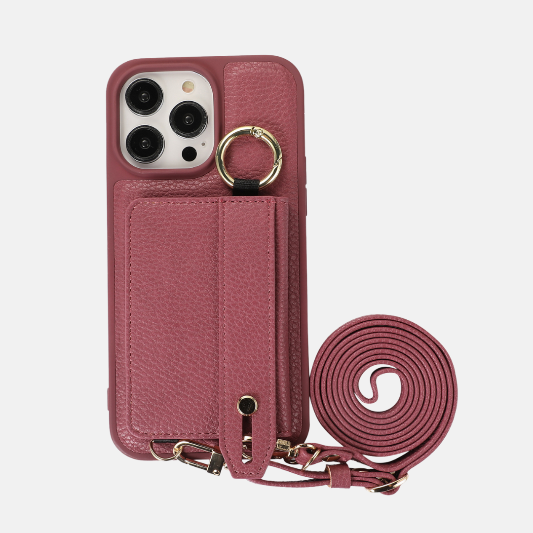 "Bella" | iPhone Crossbody Hülle mit Kartenfach