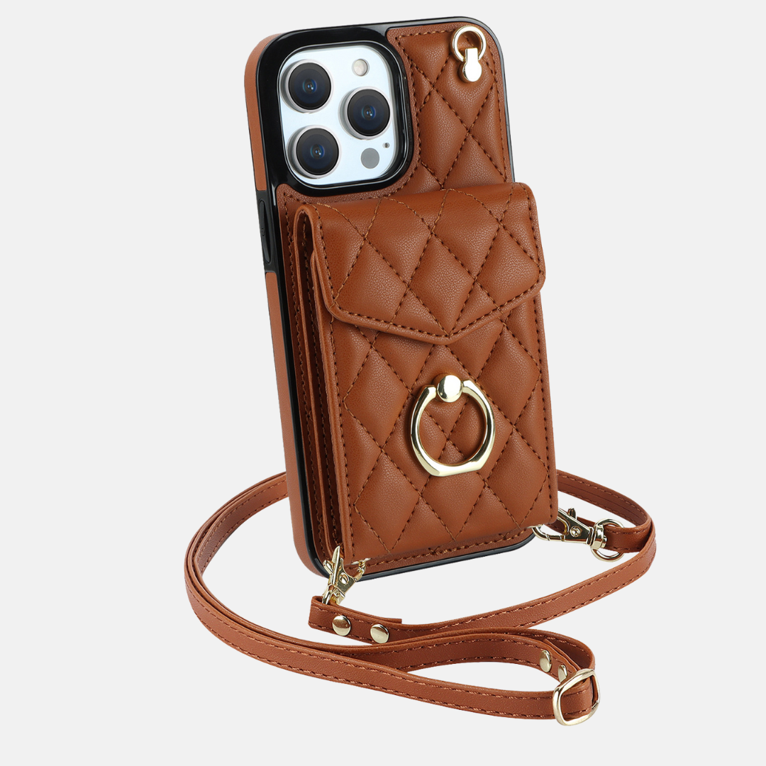 "Valentina" | iPhone Crossbody Hülle mit Kartenfach