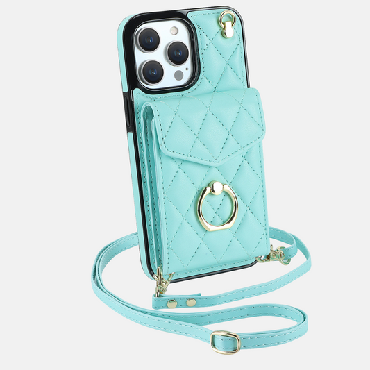 "Valentina" | iPhone Crossbody Hülle mit Kartenfach