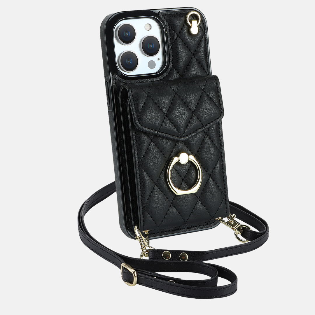 "Valentina" | iPhone Crossbody Hülle mit Kartenfach