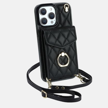 "Valentina" | iPhone Crossbody Hülle mit Kartenfach